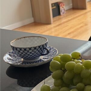 Cobalt Net Tea set